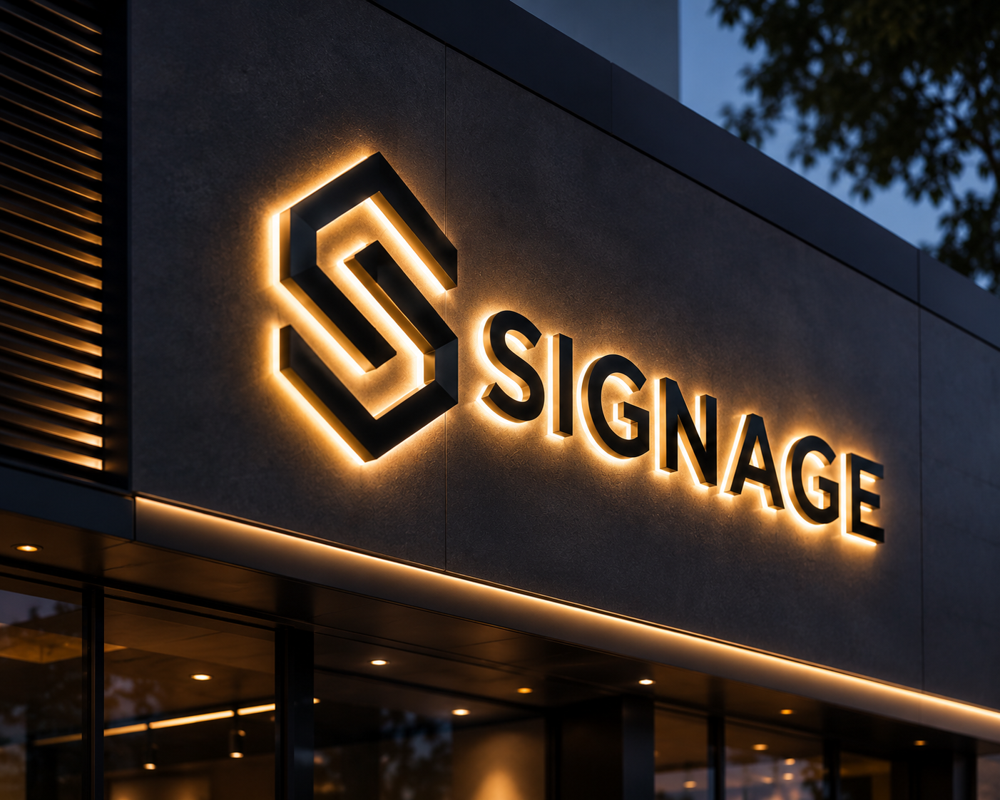 Illuminated signage project by MAK12